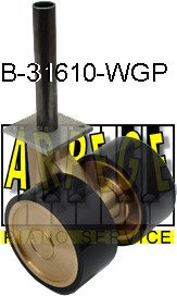 Réf. B-31610-WGP Roues piano à queue, P.U, noire, laiton, tenon 20 mm, livrable ou 28 mm, B-316041 ou tenon YAMAHA B-316042 et B-316043 Réf. B-31610-WGP 