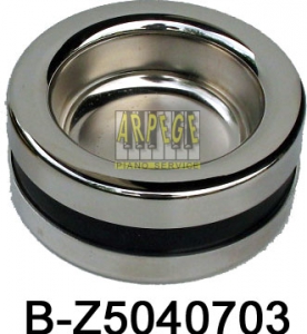 Coupelle Piattino avec isolation phonique pour piano, modèle Nickel réf. B-Z5040703, diam intérieur 67,5mm, diam ext 99 mm