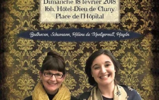 Concert Beth margareth TAYLOR et Marcia Hadjimarkos 18 février 2018 à 16h à l'Hôtel Dieu de Cluny