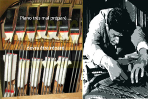 Etouffoirs déformés pour cause de musique pour piano préparé
