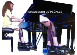 Rehausseur ou extension de pédales pour pianos droits et à queue