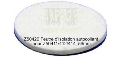 B-Z50420 - Feutre d'isolation autocollant pour piano, 56mm, compatible avec références B-Z50411/412/414 