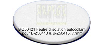 B-Z50421 - Feutre d'isolation autocollant pour piano, 77mm, compatible avec référence Z50413/415