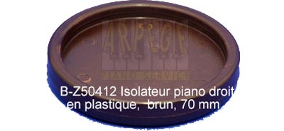 Isolateur en matière plastique pour piano, brun, 70 mm, piano droit - B-Z50412