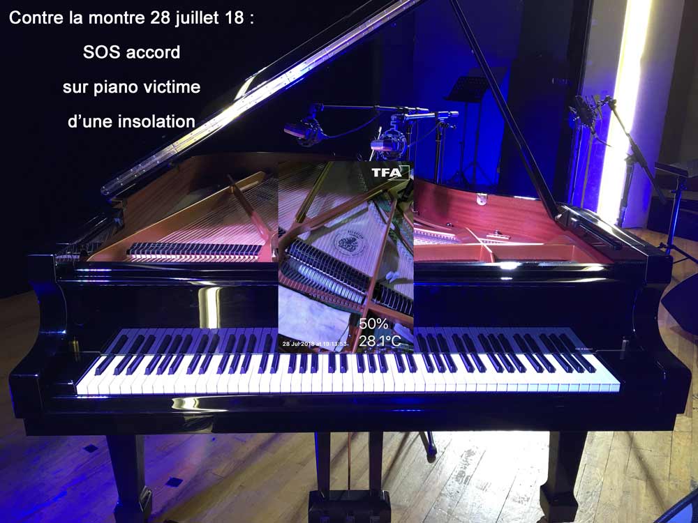 Bechstein 190 victime d'un gros coup de chaleur