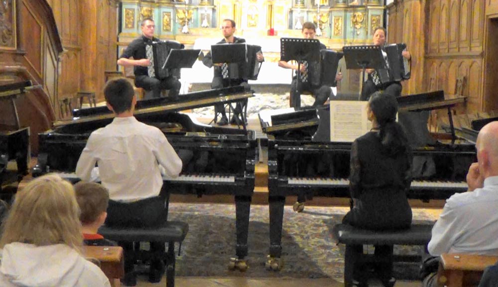 Rémi Bétermier et Lina Berrada Concerti Bach Saint Gervais Mont-Blanc