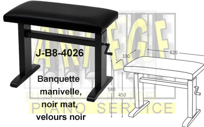 Banquettes de Piano et Tabourets