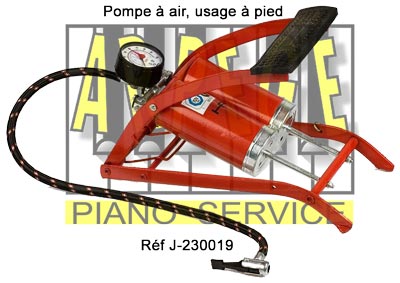 Pompe à air, usage à pied réf J- 230019, compatible avec réf J-230038