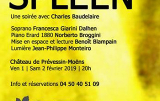 Récital beaudelaire au château de Prevessin-Moëns