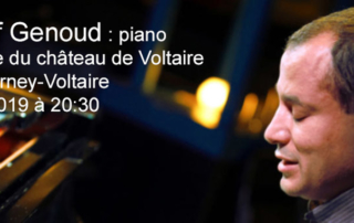 Moncef Genoud : piano, en concert à l'orangerie du château de Ferney-Voltaire le 18 avril 2019
