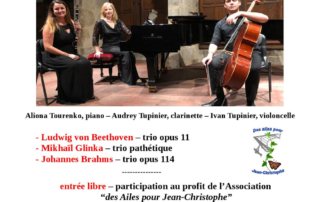 concert Prieuré talloires 31 mai 19 Aliona Tourenko, piano- Audrey Tupinier, clarinette, Ivan Tupinier, violoncelle