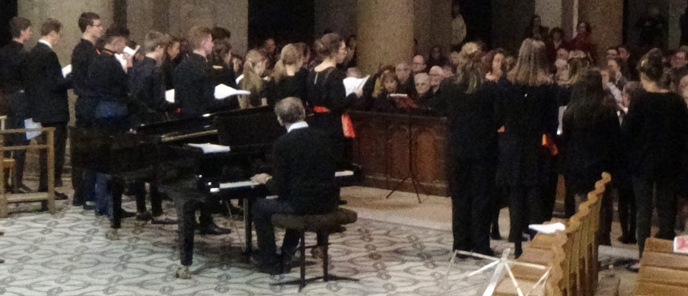 Back-stage du concert anniversaire des 70 ans du camp chantant en l'Abbaye d'Ainay à lyon le 10 novembre 2019