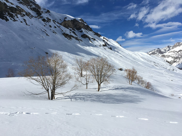 Ski hike Val d'Isère -Manchet -after piano hire mission