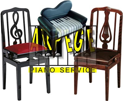 Chaises à hauteur réglable pour pratique du piano