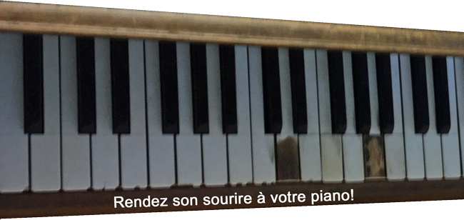 Revêtements de touches - clavier piano