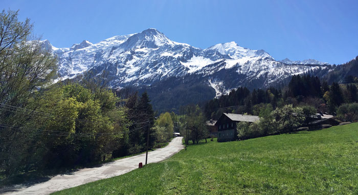 Vue des houches le 28 avril 2022