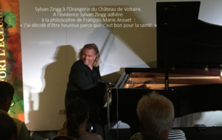 Sylvan Zingg, ambassadeur du Boogie Woogie à l'Orangerie du château de voltaire à Ferney