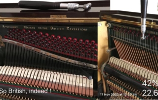 Broadwood and sons upright piano, why washers on tuning pins