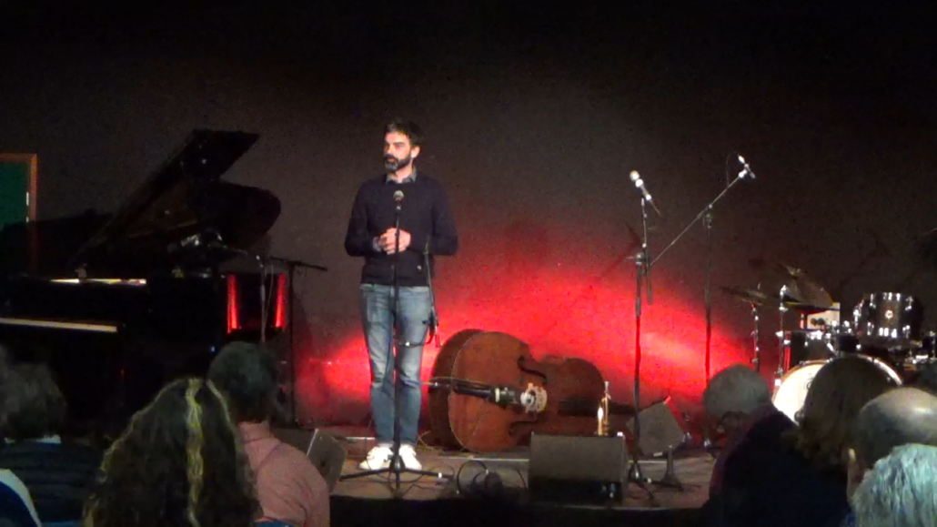 Présentation par le directeur de l'Ecole des Arts de moutiers - Bozel de l'avant Jazz à Val Thorens en vallée