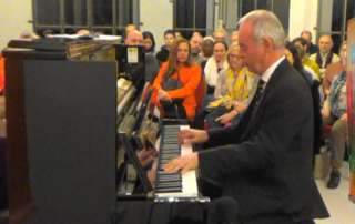 Louis Mazetier, piano, plays Ferocious lamb at jazz in Fort l'Ecluse chez Voltaire