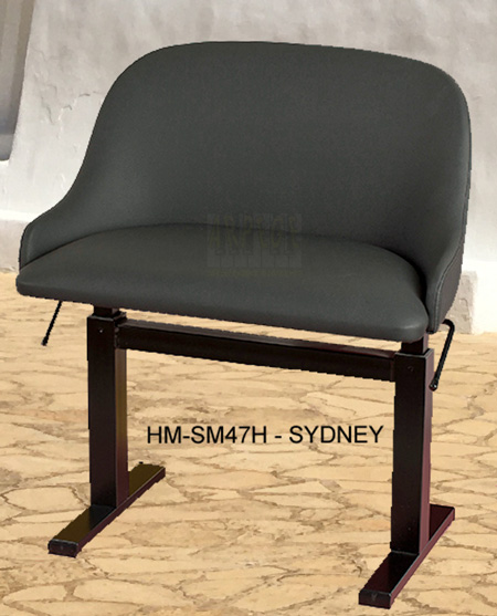 Chaise pour piano, hauteur de l'assise réglable par mouvement de mécanique robuste et précis