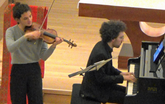 Duo Tchalik Louise, violon et Birnbaum_concert_Vallorcine