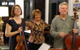 Concert en trio, de Beethoven à Piazzola Claire Klepzig, violon Francois Siéfert, violoncelle Fabienne Tabarié, piano, Prieuré de talloires, concert le 11 juillet 2025