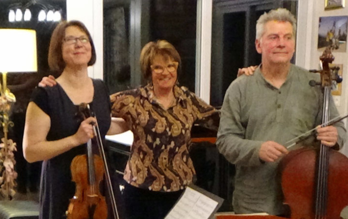 Concert en trio, de Beethoven à Piazzola Claire Klepzig, violon Francois Siéfert, violoncelle Fabienne Tabarié, piano, Prieuré de talloires, concert le 11 juillet 2025