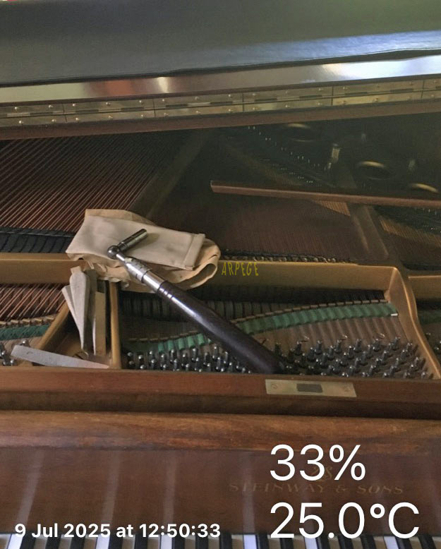 Preparation piano Prieuré de talloires en vue concert