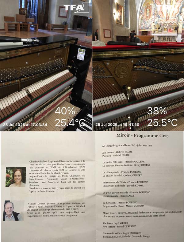 Charlotte Rabier, chef de choeur, Vincent Coiffet, pianiste, acoompagnateur