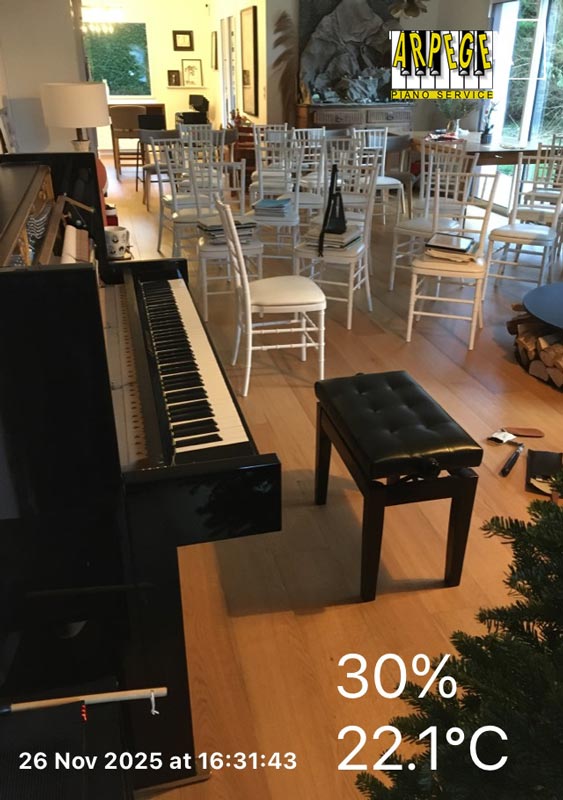 Préparation piano C BECHSTEIN en amont de " UN FESTIVAL ITINÉRANT" autour du lac d'Annecy du Trio Parrhèsia les 27-28-29 novembre