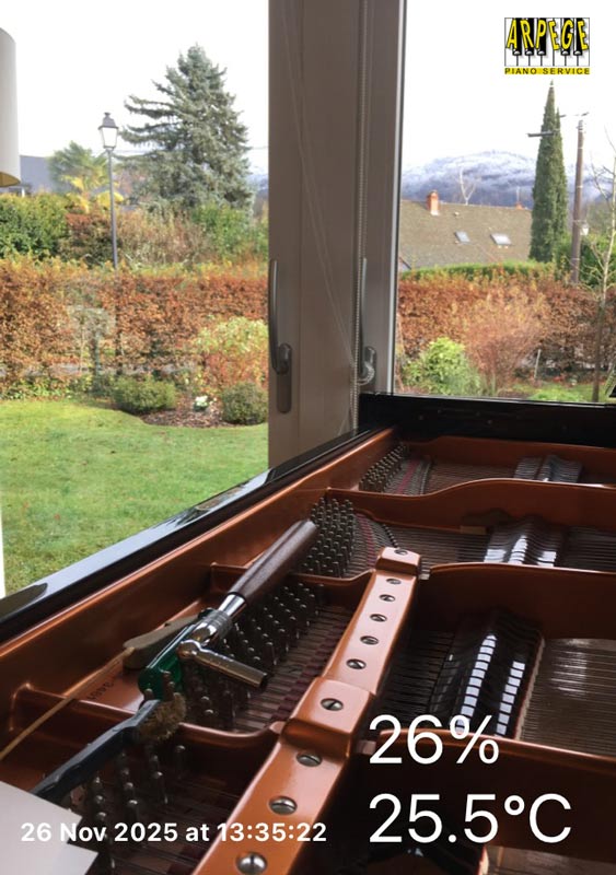 Préparation piano Bösendorfer 200 en amont de : " UN FESTIVAL ITINÉRANT" autour du lac d'Annecy du Trio Parrhèsia les 27-28-29 novembre