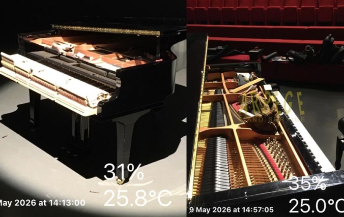 Preparation piano pour concert, accord, réglage, intonation. Piano voicing for concert