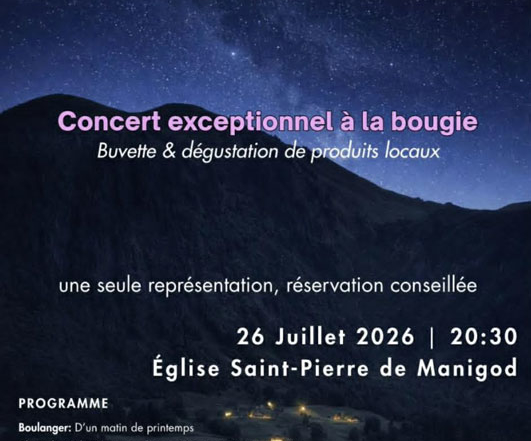 Trio Zadig en concert à Manigod le 26 juillet 2026