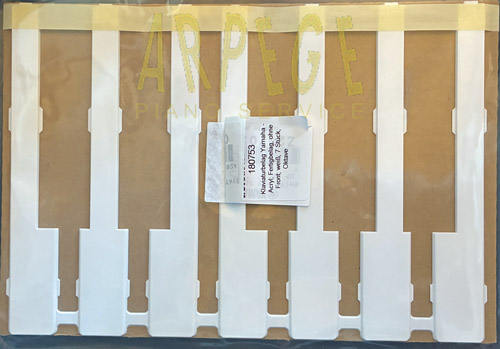 J-180752-revetement_clavier_piano_acrylique, Yamaha prêt à coller, 52 pièces_